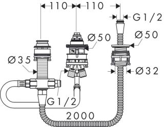 Скрытая часть Hansgrohe Logis 13439180